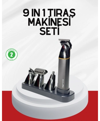 Şarjlı 9’u 1 Arada Çok Amaçlı Erkek Bakım Seti Yıkanabilir Başlıklar