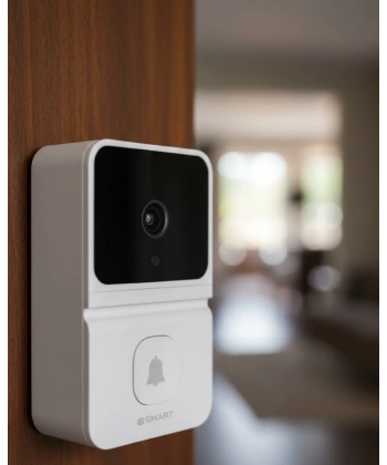 Şarjlı Akıllı Kapı Zili 85° Geniş Açı Mobil Bildirimli