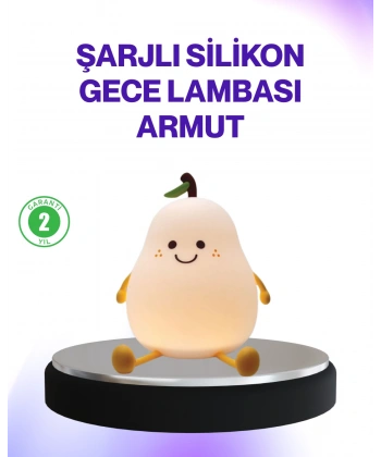 Şarjlı Armut Masa Lambası Renk Değiştiren LED Gece Işığı