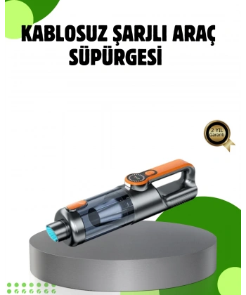 Şarjlı Kablosuz El Süpürgesi Yüksek Emiş Güçlü ve Çok Başlıklı