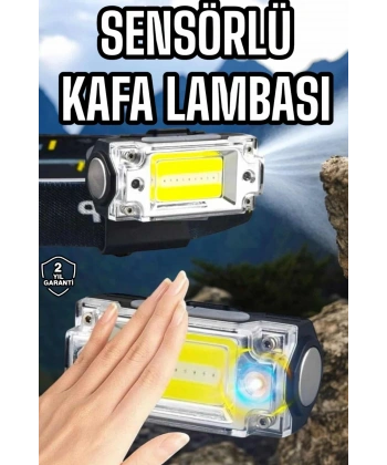 Şarjlı Kafa Feneri Suya Dayanıklı Ayarlanabilir Kamp Feneri