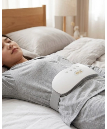 Şarjlı Kızılötesi Isıtmalı Titreşimli Bel ve Rahim Masaj Kemeri 45-50 Derece Ayarlı