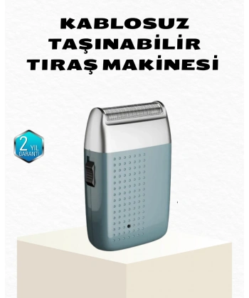 Şarjlı Kuru Kullanım Tıraş Makinesi – Kablosuz, Taşınabilir