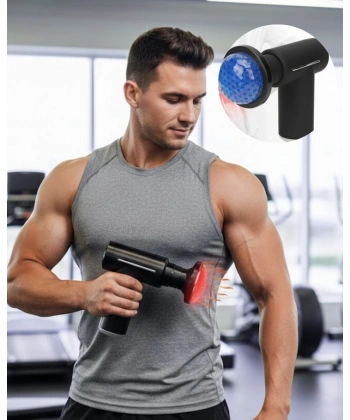 Şarjlı Masaj Tabancası Sıcak Soğuk Terapi Sessiz Güçlü Motorlu