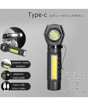 ŞARJLI MIKTANISLI KAFA LAMBASI WATTON WT-621
