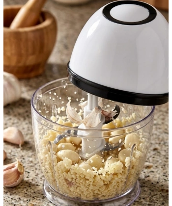 Şarjlı Mini Mutfak Doğrayıcı 450 ML Sebze Sarımsak Soğan Doğrayıcı