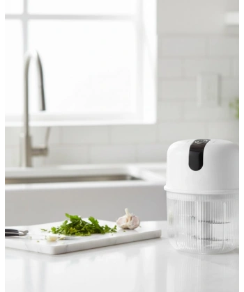 Şarjlı Mini Sarımsak Doğrayıcı USB Şarjlı 250 ml