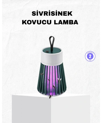 Şarjlı Mor Işıklı Sivrisinek Öldürücü Lamba – Sessiz ve Kimyasal İçermez