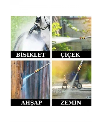 Şarjlı Oto Yıkama, Bahçe Sulama Tabancası Makinesi Yüksek Basınçlı