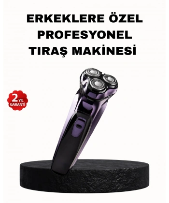 Şarjlı Saç ve Sakal Tıraş Makinesi Kablosuz Kompakt Tasarımlı