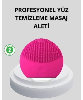 Şarjlı Su Geçirmez Yüz Temizleme ve Masaj Aleti – 3 Fonksiyonlu