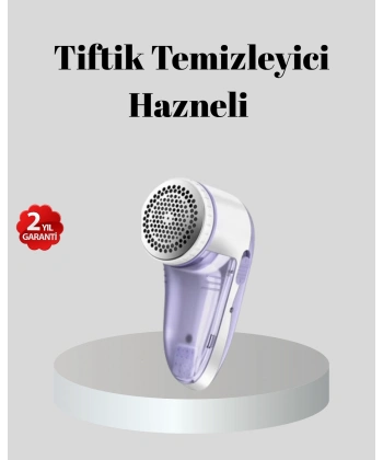 Şarjlı Tiftik Temizleyici – Çıkarılabilir Hazneli, Anti-Statik Fırçalı, USB Şarjlı