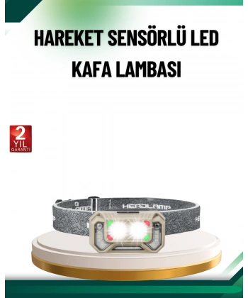 Şarjlı Wave Sensörlü LED Kafa Feneri Outdoor Kullanım