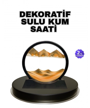 Şeffaf Dekoratif Kum Saati – Dayanıklı Gövde, Minimalist Stil, Masa ve Vitrin Aksesuarı