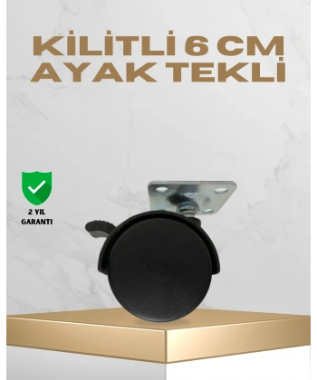 Sehpa ve Masa İçin 6 cm Kilitli Ayak