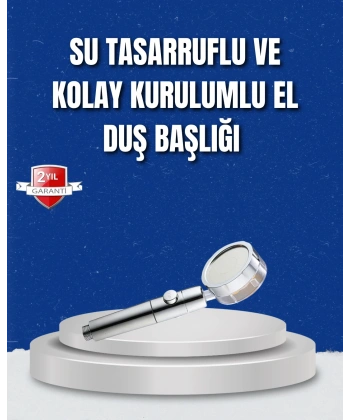 Şelale Sisi ve Masaj Özellikli Banyo Duş Başlığı