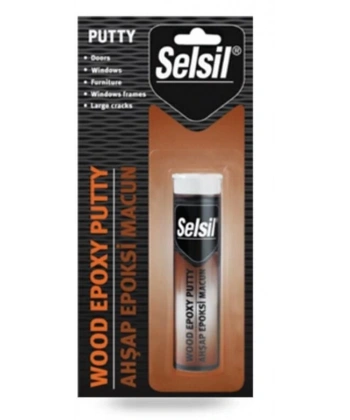 Selsil Epoxy 2 Bileşenli Macun Ahşap Yapıştırıcı 57 gr