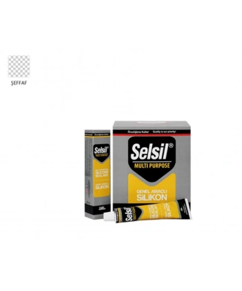 Selsil Genel Amaçlı Tüp Silikon 50 ml Şeffaf