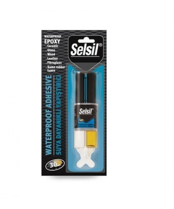 Selsil Suya Dayanıklı Epoksi Şeffaf Yapıştırıcı 28 gr