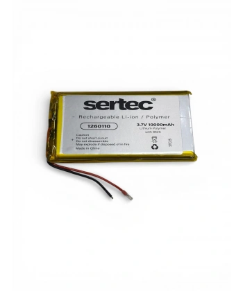 Sertec 1260110 3.7V 10.000mAh Li-Polymer Pil (Devreli/1.5A)