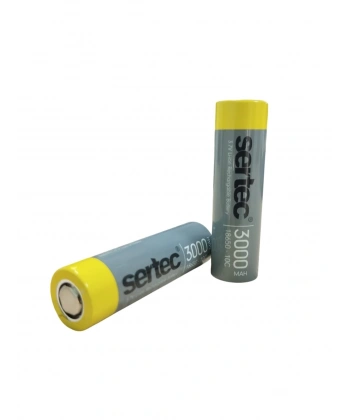Sertec 18650 3.7V 3000 Mah 10C Li-Ion Şarjlı Pil