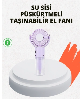 Sessiz Çalışan Şarjlı Su Buharlı Portatif Vantilatör