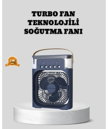 Sessiz Çalışan Turbo Fan Güçlü Hava Akışlı Masa Üstü Vantilatör