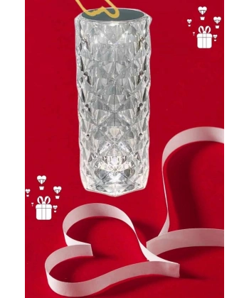 Sevgililer Günü İçin Hediye Kristal Lamba Sevgiliye Hediye USB Şarjlı Gece Lambası