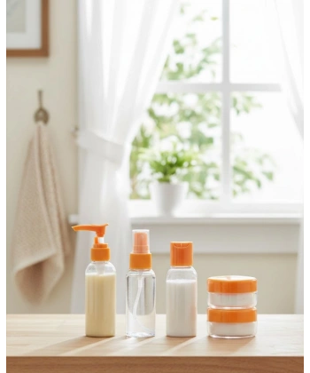 Seyahat İçin 5’li Şeffaf Kozmetik Kap Seti 30 ml