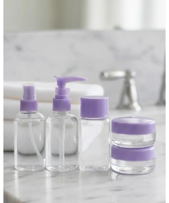 Seyahat İçin 5’li Şeffaf Kozmetik Şişe Seti 30 ml