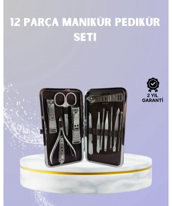 Seyahat İçin Taşınabilir Deri Çantalı Bakım Seti