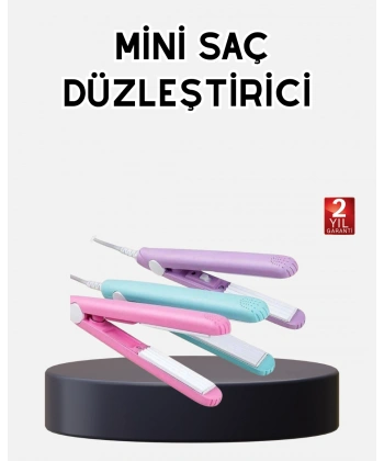 Seyahat Tipi Mini Saç Düzleştirici – Seramik Kaplama, Hızlı Isınma, Kompakt Tasarım