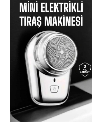Seyahat Tipi Tıraş Makinesi Taşınabilir Kablosuz Mini Paslanmaz Çelik
