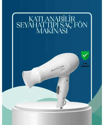 Seyahat Uyumlu Saç Kurutma Makinesi Hafif ve Kompakt