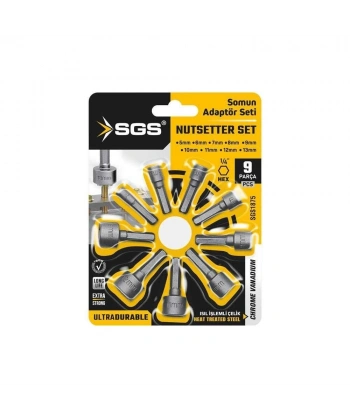 Sgs 1875 Somun Adaptör Seti 9 Parça