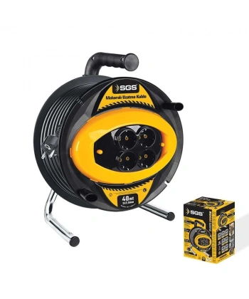 Sgs 2135 40 Metre Makaralı Uzatma Kablosu 3X2,5 Kablo