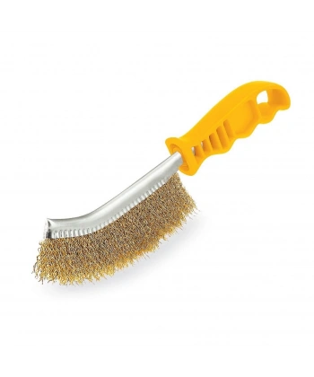 Sgs 757 Eğri Saplı Tel Fırça Plastik Saplı