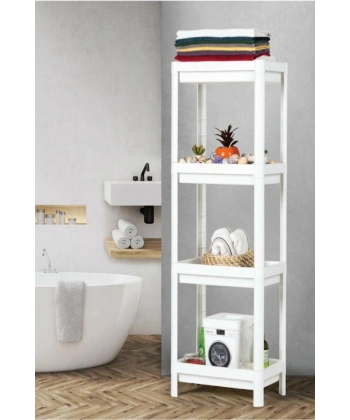 Shelf 3 Katlı  Raf Ünitesi -  Mutfak - Banyo  Depolama Rafı