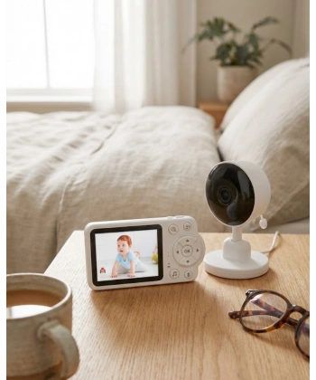 Sıcaklık Sensörlü Güvenli Bebek Kamerası İki Yönlü Ses