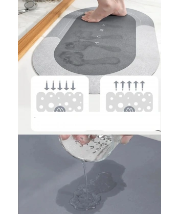 Sihirli Su Emici Kaydırmaz Banyo Paspası Banyo Ayak Matı