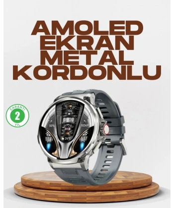 Şık Metal Kasa ve Değiştirilebilir Kordonlarla SW80 Smartwatch