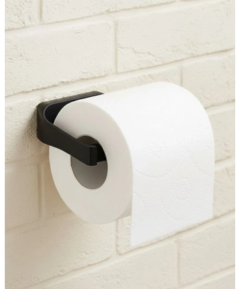 Şık Tasarım Siyah Tuvalet Kağıdı Askılığı Peçetelik