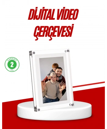 Şık ve Dekoratif 7 İnç Dijital Fotoğraf Çerçevesi – Anılarınızı Sergileyin