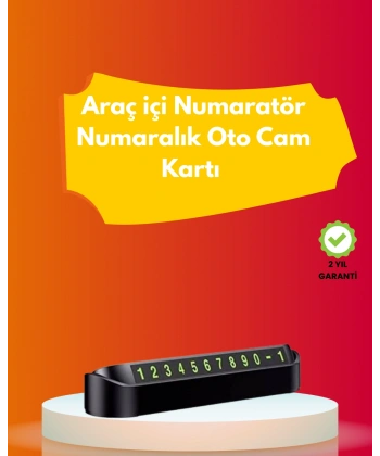 Şık ve İşlevsel Fosforlu Araç Numaratörü – Kolay Kullanım, Yüksek Görünürlük