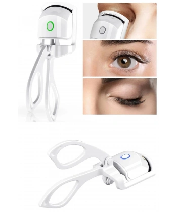 Silikon Uçlu Elektrikli Kirpik Kıvırıcı 2 Sıcaklık Modlu USB Şarjlı Kolay Rimel Kirpik Bigudisi