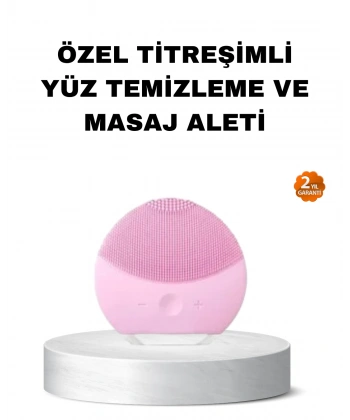 Silikon Yüz Temizleme ve Masaj Aleti – Su Geçirmez, Taşınabilir ve Cilt Dostu