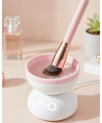 Silikon Yüzeyli Elektrikli Makyaj Fırçası Temizleme Kabı