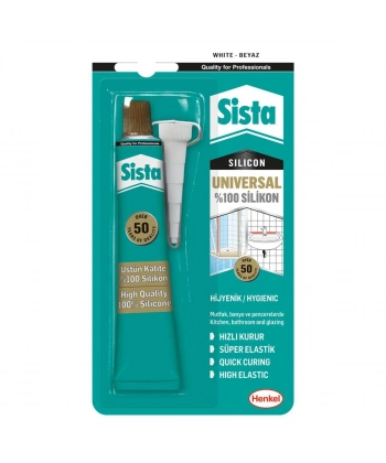 Sista Üniversal Silikon Tüp 50 Gr Beyaz