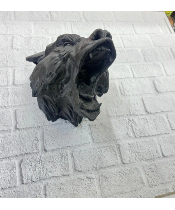 Siyah Ayı Duvar Süsü Dekoratif Asılabilir Heykel Ev Ofis Aksesuarı