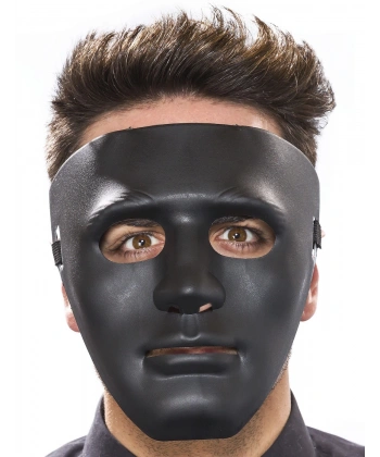 Siyah Renk Hip Hop Anonim Jabbawockeez Dans Maskesi 18x19 cm